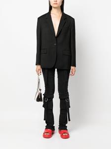 MSGM Blazer met enkele rij knopen - Zwart