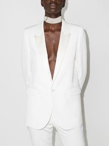 saintlaurent Saint Laurent Blazer met enkele rij knopen - Wit