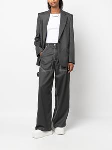 Stella McCartney Blazer met enkele rij knopen - Grijs