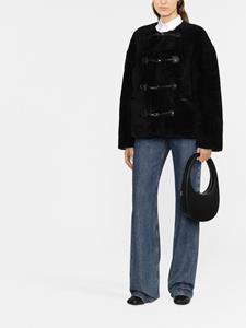 TOTEME Lammy coat - Zwart