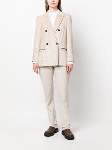 brunellocucinelli Brunello Cucinelli Blazer met dubbele rij knopen - Beige