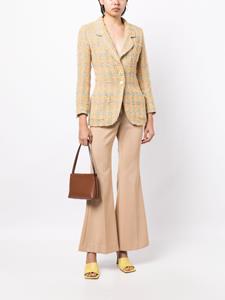 chanelpre-owned CHANEL Pre-Owned 1994 tweed jack - Geel