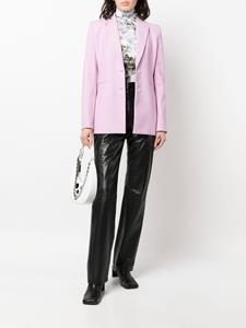 Off-White Blazer met enkele rij knopen - Paars