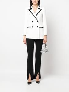 philippplein Philipp Plein Blazer met contrasterende afwerking - Wit