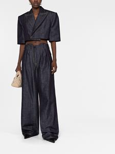 themannei The Mannei Cropped blazer - Blauw