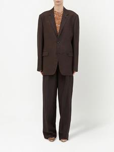maisonmargiela Maison Margiela Blazer met enkele rij knopen - Bruin