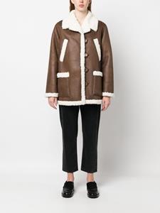 A.P.C. Jack van imitatie lamswol - Bruin