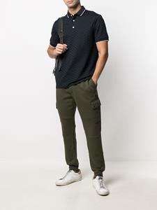 emporioarmani Emporio Armani Getextureerd poloshirt - Blauw