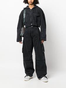 moschinojeans MOSCHINO JEANS Jack met capuchon - Zwart
