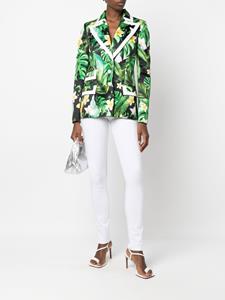 philippplein Philipp Plein Blazer met bloemenprint - Zwart