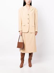 Rejina Pyo Blazer met enkele rij knopen - Beige