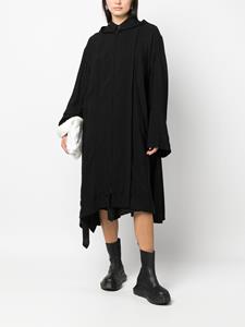 yohjiyamamoto Yohji Yamamoto Asymmetrische mantel - Zwart