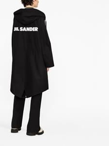 jilsander Jil Sander Parka met logoprint - Zwart
