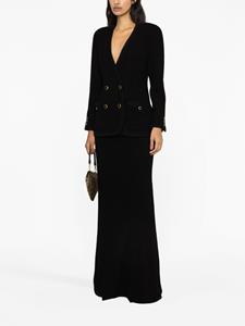 alessandrarich Alessandra Rich Blazer met dubbele rij knopen - Zwart
