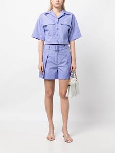 3.1philliplim 3.1 Phillip Lim Shorts met geplooid detail - Paars