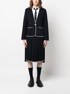 Thom Browne Jack met contrasterende afwerking - Blauw