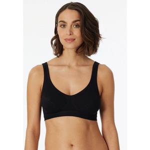 Schiesser 2-pack Bustier top met cups - Katoenen bralette - Stevige bh Top dames