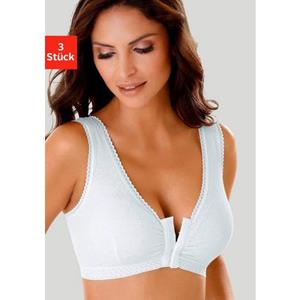 Petite fleur Bh zonder beugels Comfort Day & Night Bra met voorsluiting, basic dessous (Set van 3)