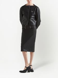 Prada Leren jack - Zwart