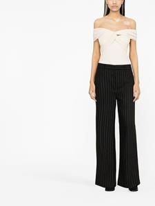 laurenralphlauren Lauren Ralph Lauren Broek met krijtstreep - Zwart