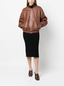 AERON Bomberjack van lamsleer - Bruin