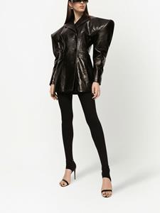 dolce&gabbana Dolce & Gabbana Leren jack - Zwart