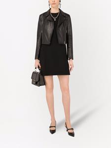 dolce&gabbana Dolce & Gabbana Leren jack - Zwart