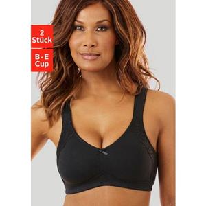 Petite fleur Soft-bh zonder beugels, van katoen (Set van 2)