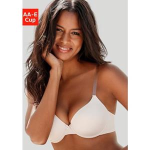 Lascana Bh met steuncups Ela met transparante bandjes, perfecte basic met beugels, basic lingerie