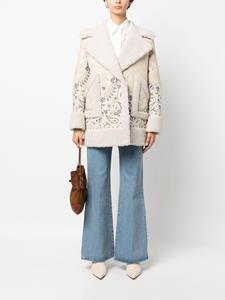philippplein Philipp Plein Lammy coat - Beige