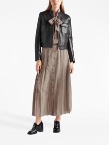 Prada Leren jack - Zwart