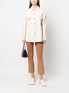 Drome Leren shirtjack - Beige