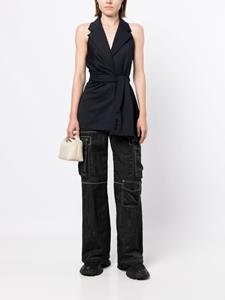 Goen.J Mouwloze blazer - Blauw