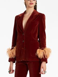 ladoublej La DoubleJ Fluwelen blazer - Rood