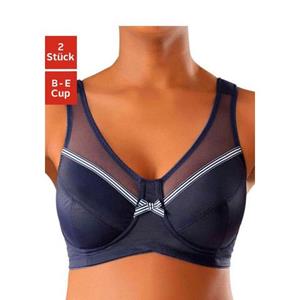 Petite fleur Steun-bh zonder beugels, basic dessous (Set van 2)