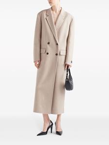 Prada Mantel met dubbele rij knopen - Beige