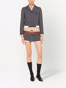 miumiu Miu Miu Prince of Wales geruite blazer - Grijs