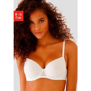 Lascana Bh met steuncups Invisible Pink met spacer-cups, perfect onder witte kleding, basic ondergoed