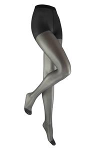 Marianne 20 Denier panty - Ladderstop - Dunne panty doorschijnend - Transparant - Katoenen kruisje
