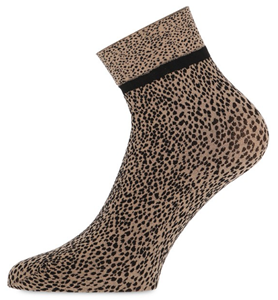 Stracciatella panty sokje met stippen patroon