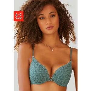 s.Oliver RED LABEL Beachwear Push-up-bh Clarissse met fijne kant en bandjes in bandjes-look