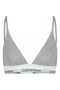Calvin Klein Dames Bralette Unlined Triangle Top Grijs
