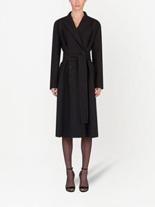 dolce&gabbana Dolce & Gabbana Trenchcoat met puntige revers - Zwart