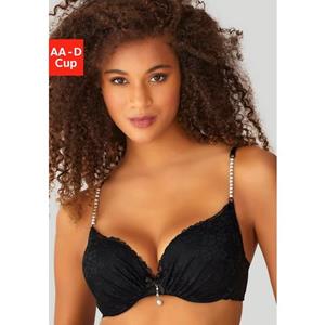 Lascana Push-up-bh met extravagante bandjes als schouderbandjes, lingerie