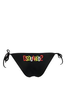 DSQUARED2 Bikinislip met logoprint - Zwart