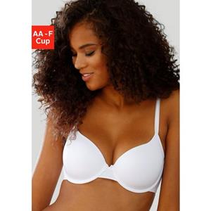 Lascana Bh met steuncups Ela - perfect basic met beugel van zijdeachtige microvezel, basic dessous