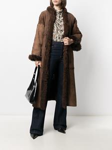 christiandiorpre-owned Christian Dior Pre-Owned 1980s lammy coat - Bruin