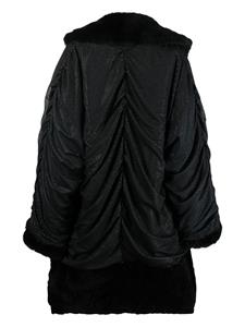 moschinopre-owned Moschino Pre-Owned 2000s jas met gedrapeerd-effect - Zwart
