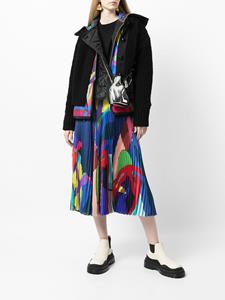 sacai Jurk met bloemenprint - Zwart