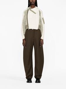 sacai Bomberjack met contrasterend vlak - Wit